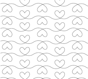 Scribble Hearts Twist Pantograph